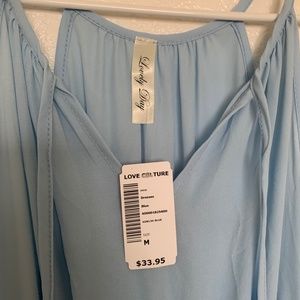 Baby Blue Maxi Bridesmaid Dress - New with Tags